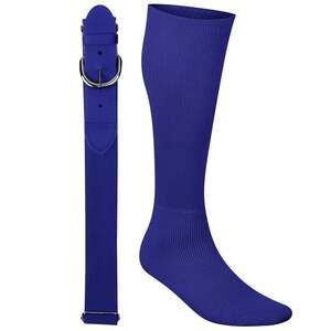 Champro Baseball Youth Belt and Sock Set - Small, Navy Blue, S